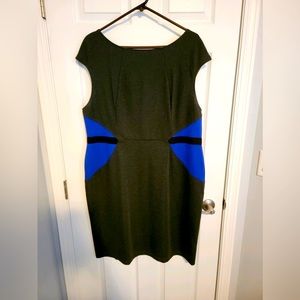 Flattering Charcoal Sheath, size 1x